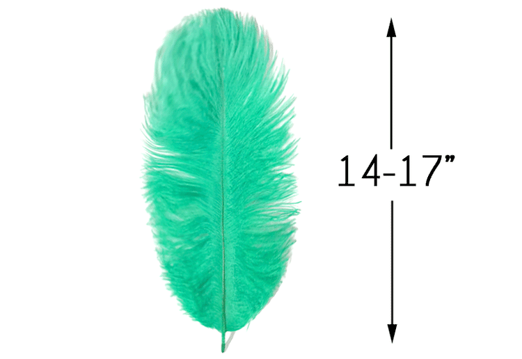 14-17 Inches Ostrich Drab Feathers