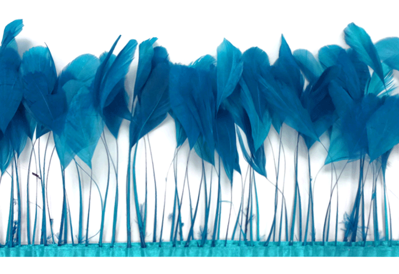 KOLIGHT confezione da 5m Natural Rooster hackle Feather KOLIGHT confezione da 5m Natural Rooster hackle Feather