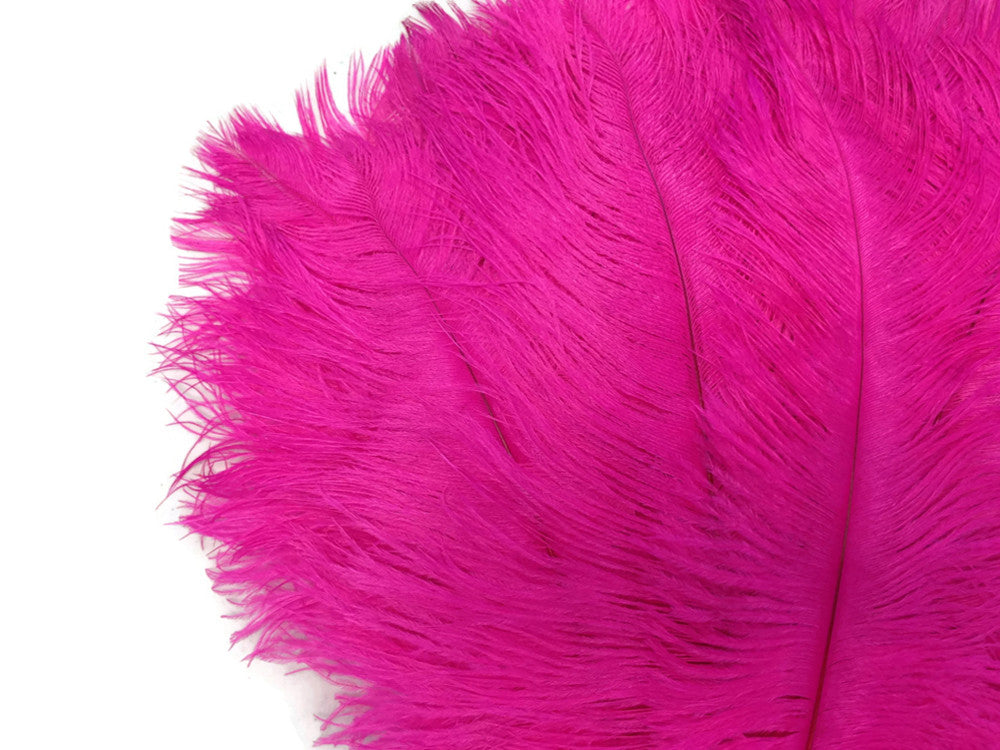 1/2 Lb. - 19-24" Hot Pink Ostrich Extra Long Drab Wholesale Feathers (Bulk)