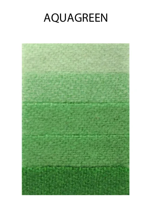 Aquagreen gradient color swatch showing light to dark green shades.