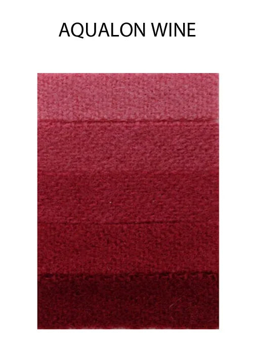 Aqualon Wine deep burgundy red fabric swatch texture.