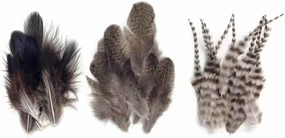 2 Dozen - Mix Natural Brahma Hen Loose Feather