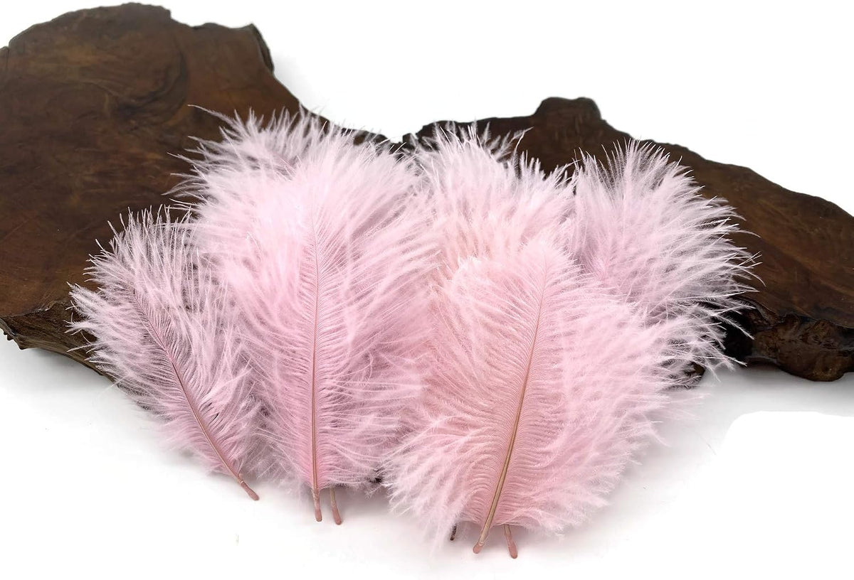 Wholesale Pack - Light Pink Ostrich Small Confetti Feathers (Bulk)