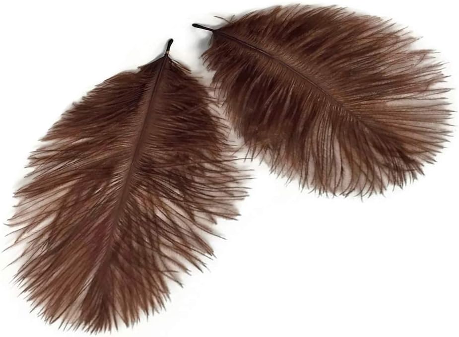 1 Pack - Brown Ostrich Small Confetti Feathers 0.3 Oz