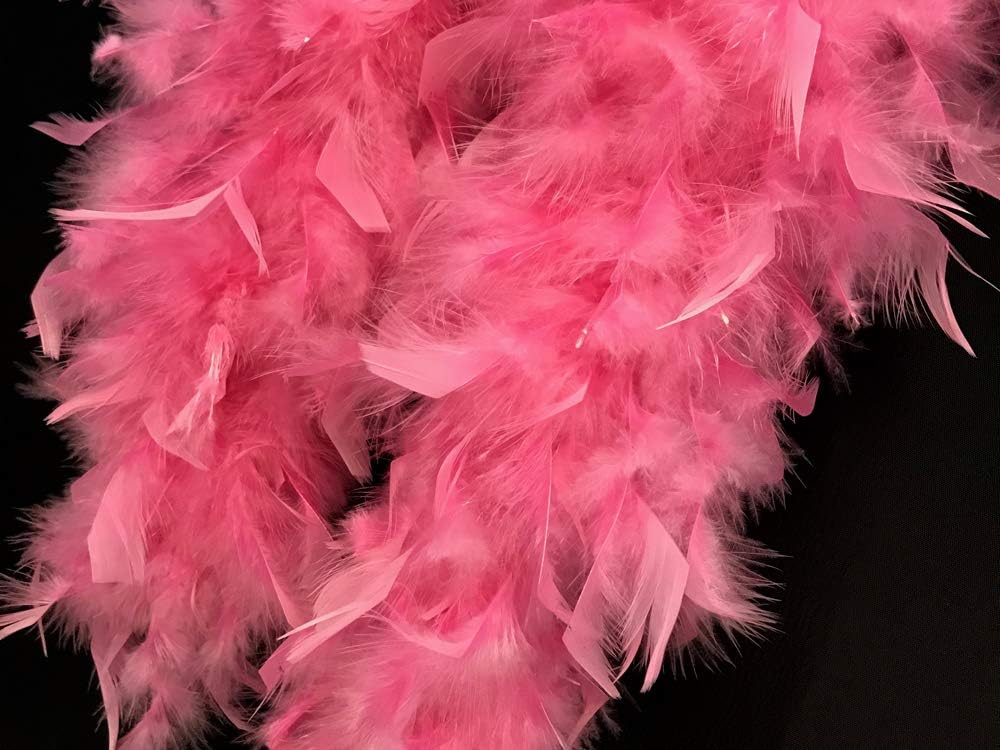 2 Yards - Candy Pink Heavy Weight Chandelle Feather Boa | 80 Gram