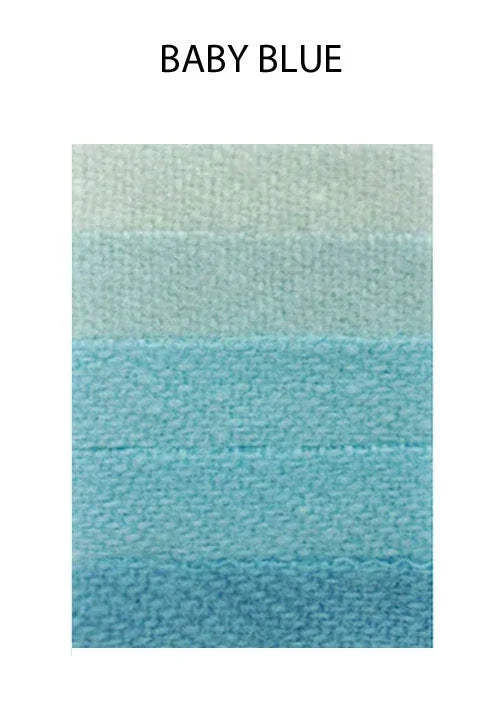 Baby blue textured fabric swatch showing light to medium blue color gradients.