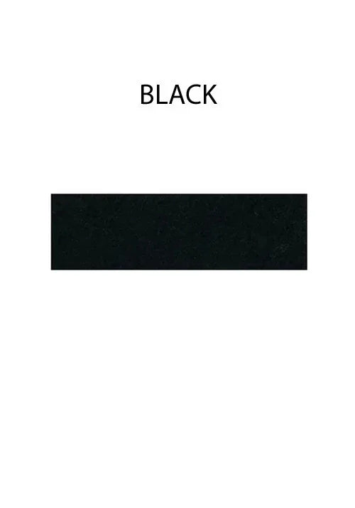 Solid black color swatch sample for craft and DIY supplies.