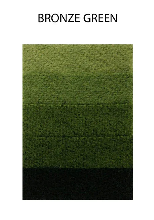 Bronze green textured fabric swatch for crafts and DIY fashion decor.