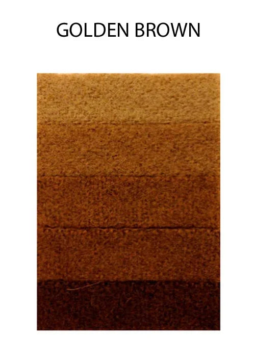 Golden brown textured feather color swatch gradient.