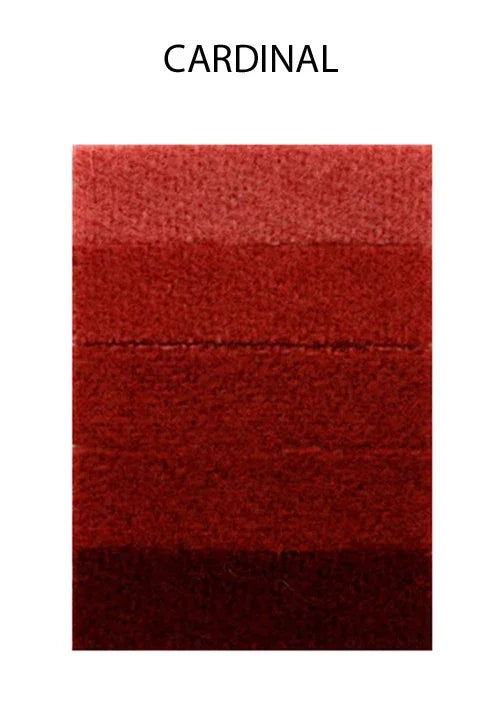Cardinal red feather texture swatch for crafts and fashion DIY supplies.