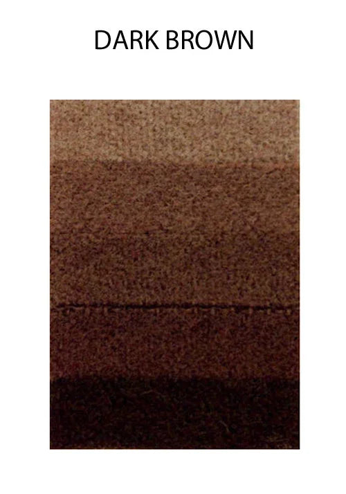 Dark brown textured feather swatch showing natural color gradients.