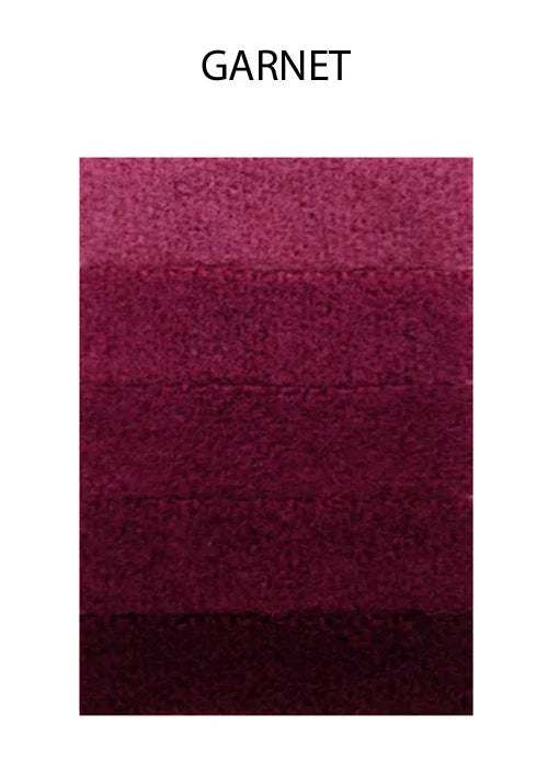 Garnet deep red textured feather color swatch for crafts and fashion DIY.