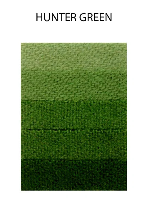 Hunter green feather texture swatch showing various shades of deep forest green.