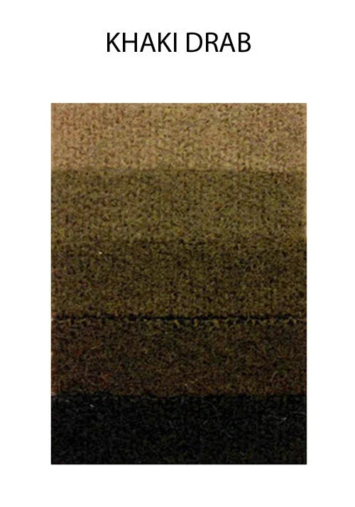 Khaki drab color swatch showing a gradient of earthy brown and tan tones.