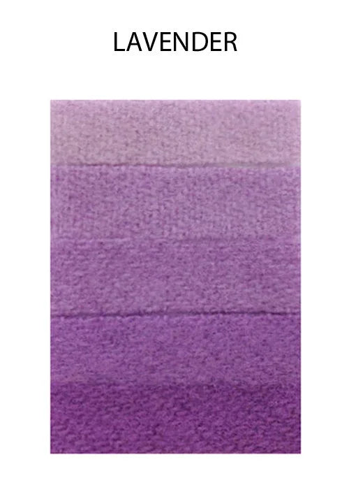 Shades of lavender purple textured fabric swatch samples.