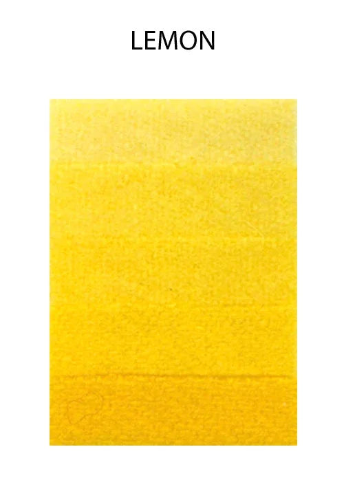 Lemon yellow textured feather color swatch for crafts and DIY supplies