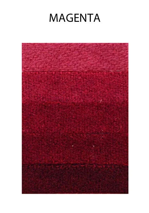 Magenta colored felt fabric swatch showing various shades and textures.
