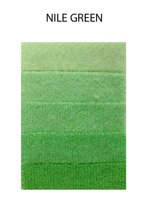 Nile Green textured feather color swatch gradient.