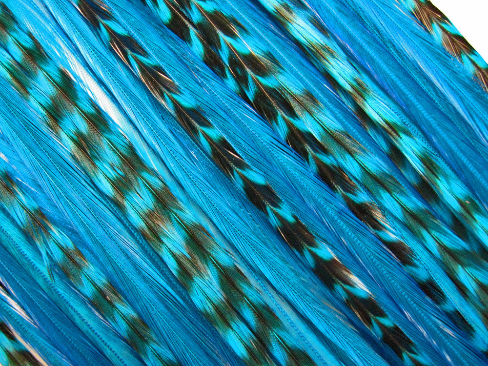 Ocean Duo Pack - Hair Extension Whiting Farm Feather Stainless Tool Kit & Silicone Beads