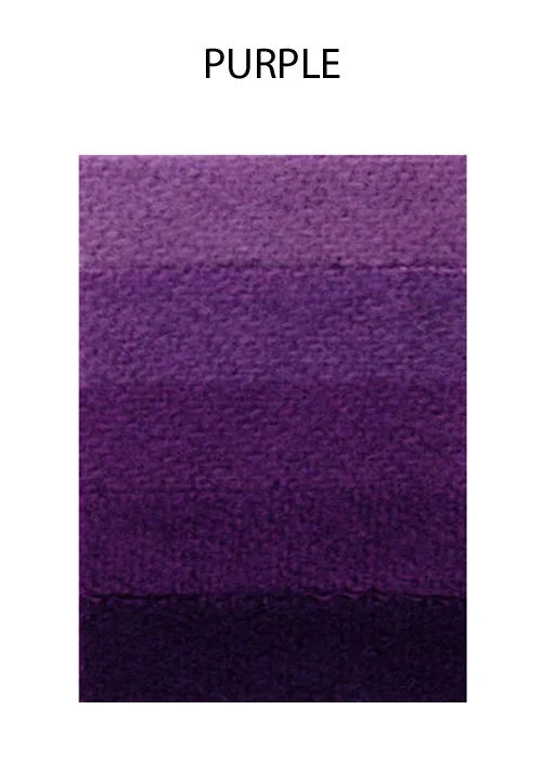 Gradient swatch of textured purple feathers in various shades from light to dark.