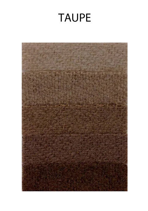 Taupe colored felt fabric texture swatch in various shades of brown.