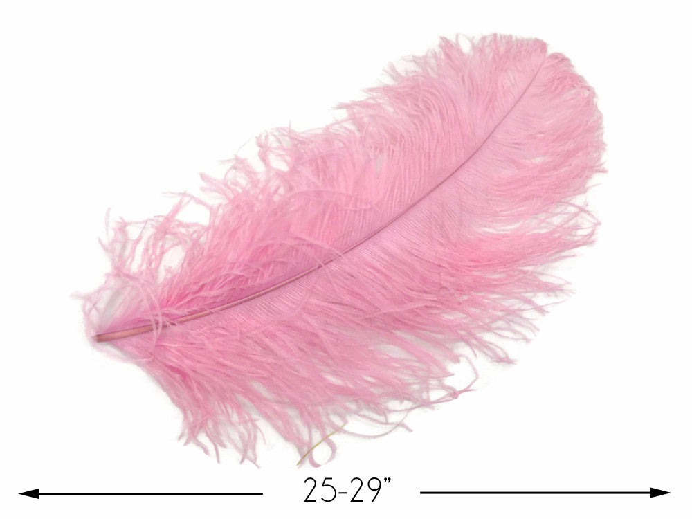 1/2 Lb. - 25-29" Baby Pink Large Ostrich Wing Plume Wholesale Feathers (Bulk)