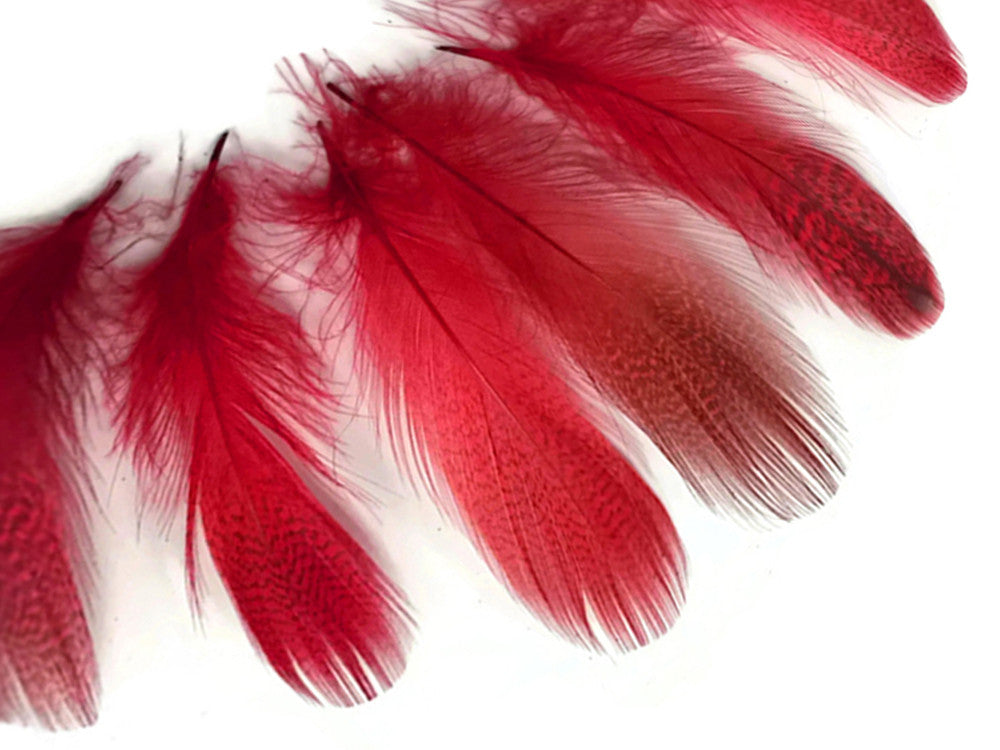 1 Pack - Red Mallard Duck Flank Feathers 0.10 Oz.