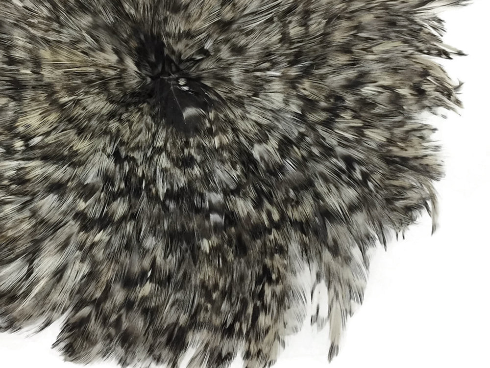 1 Yard - Grey Chinchilla Strung Rooster Neck Hackle Wholesale Feathers (Bulk)