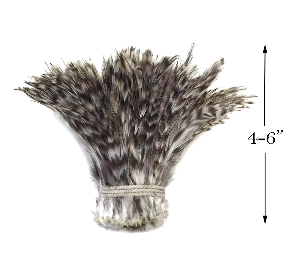 1 Yard - Grey Chinchilla Strung Rooster Neck Hackle Wholesale Feathers (Bulk)