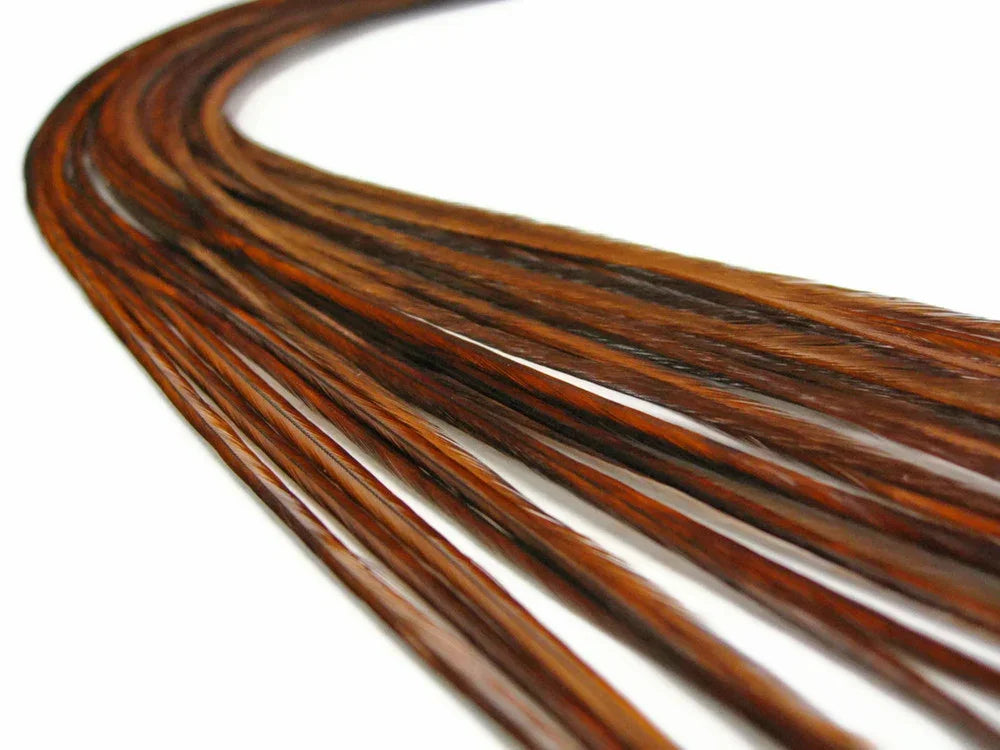 Brown and copper natural feathers for craft and fashion DIY supplies.