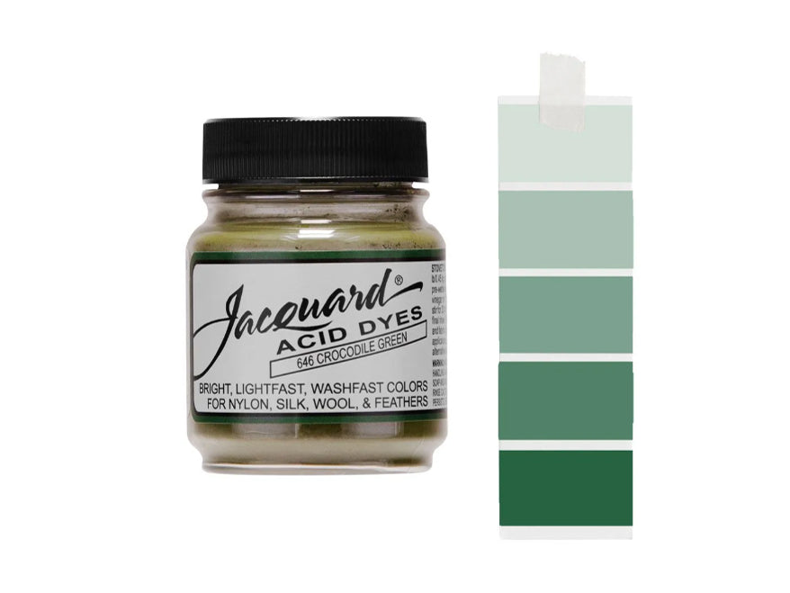 Crocodile Green Jacquard Acid Dyes - 1/2 Oz