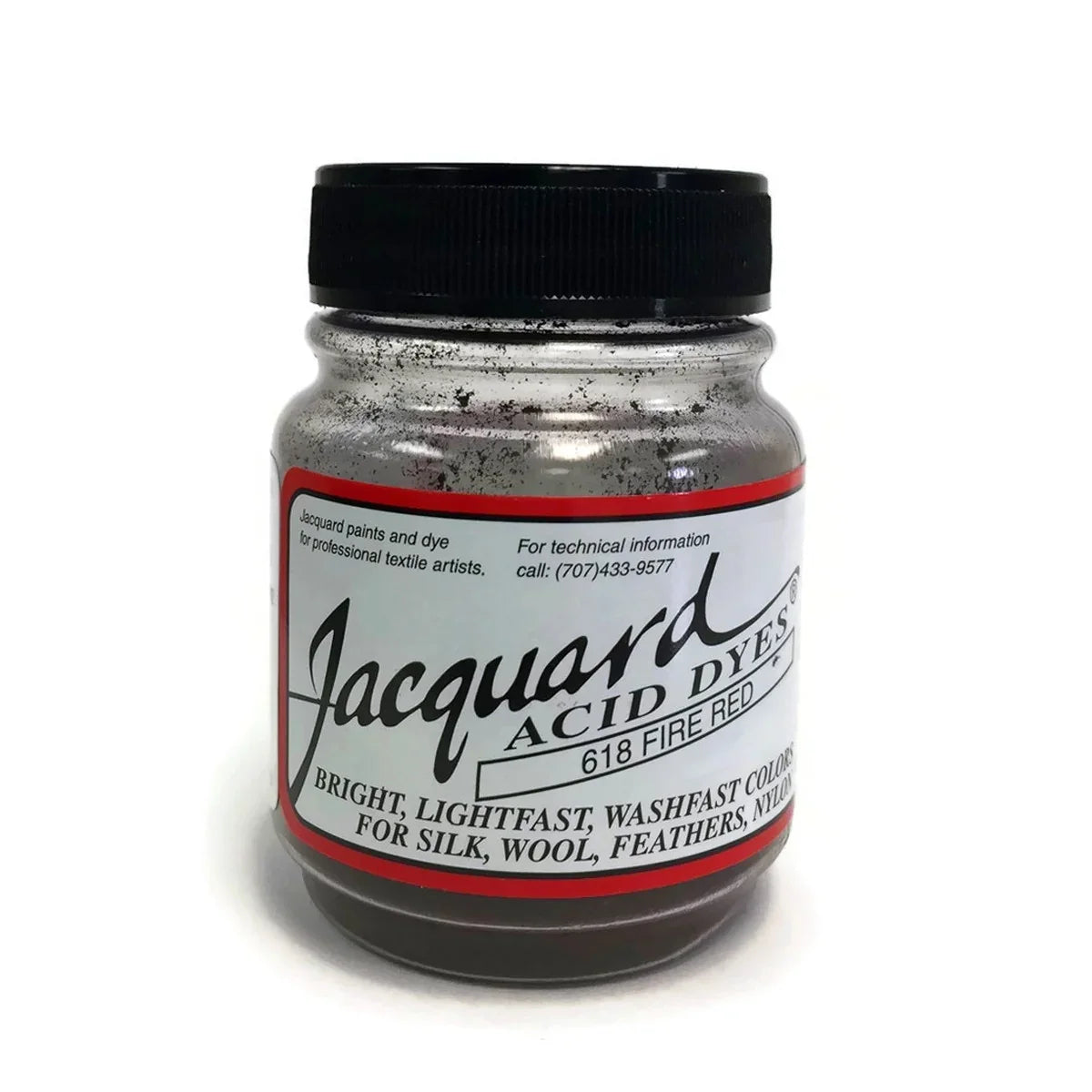 Jacquard Acid Dye 618 Fire Red for silk, wool, and feathers