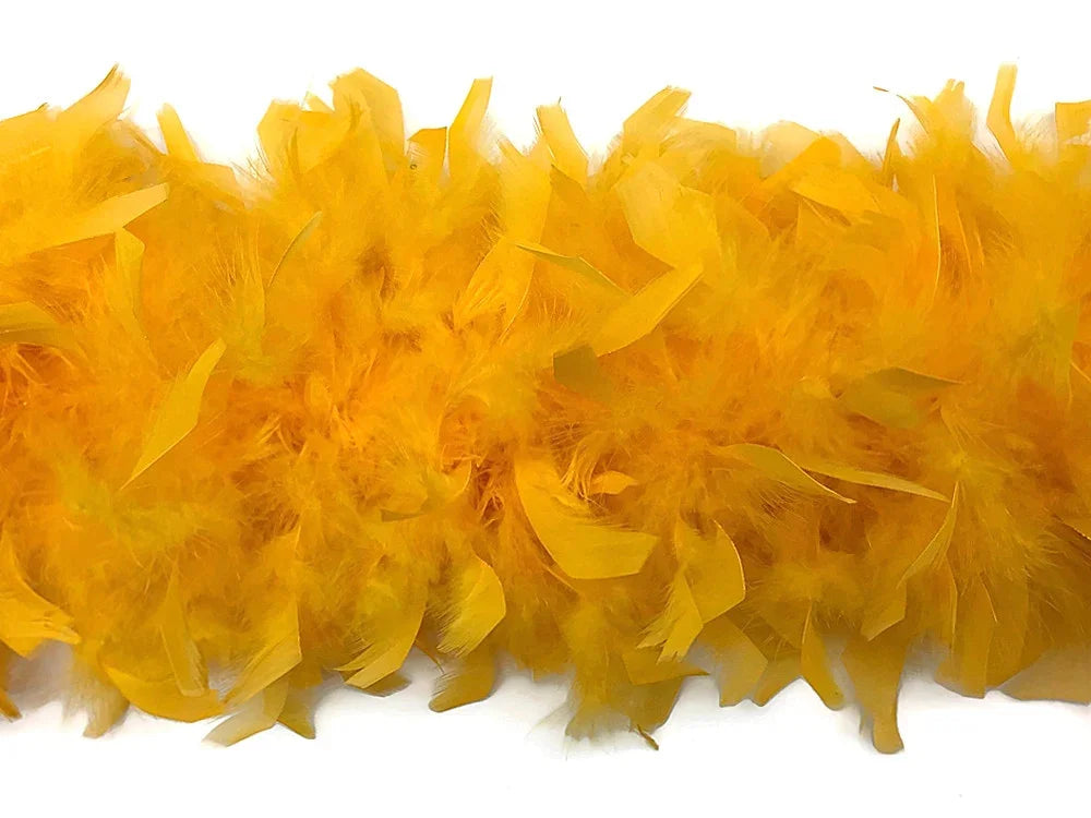 Vibrant yellow feathers for DIY crafts, fashion accessories, and decorative trim.