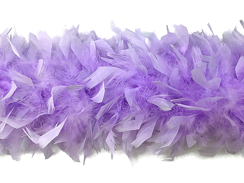 2 Yards - Lavender Heavy Weight Chandelle Feather Boa | 80 Gram