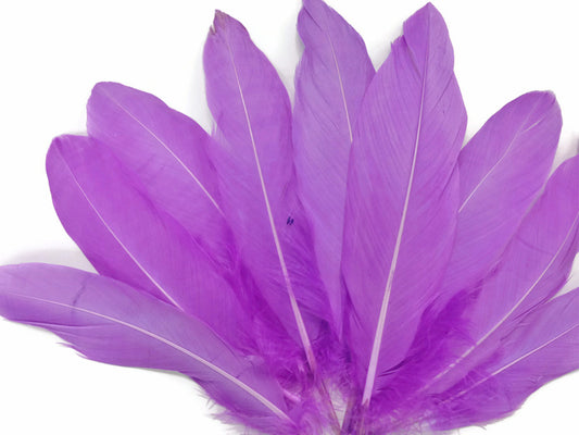 1/4 Lb - Lavender Goose Satinettes Wholesale Loose Feathers (Bulk)