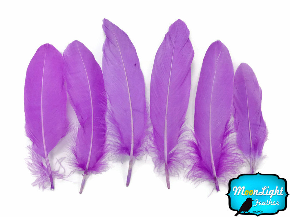 1/4 Lb - Lavender Goose Satinettes Wholesale Loose Feathers (Bulk)