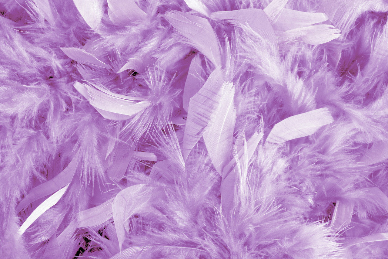 1 Yard – Lavender Chandelle Turkey Fluffy Feather Trim