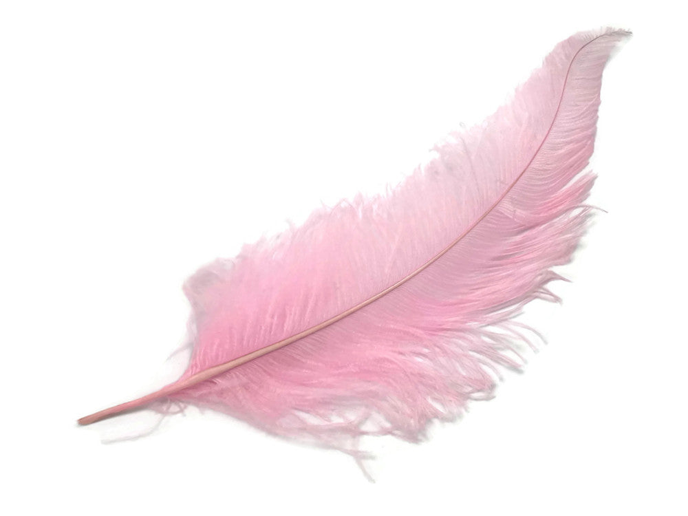 1/2 Lb - Light Pink Large Ostrich Spads Wholesale Feathers 20-28" (Bulk)