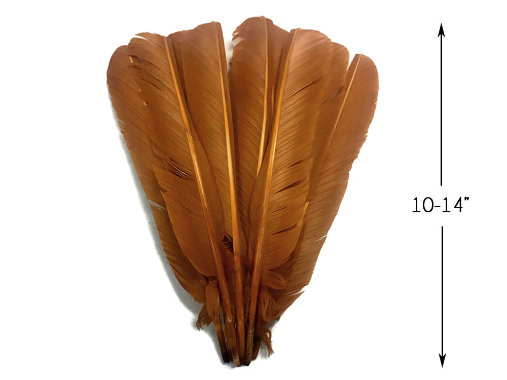 1/4 lb light Brown Turkey Pointer Feathers | Moonlight Feather