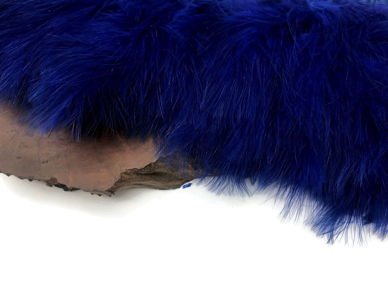 1 Yard - Navy Blue Marabou Turkey Fluff Feather Fringe Trim