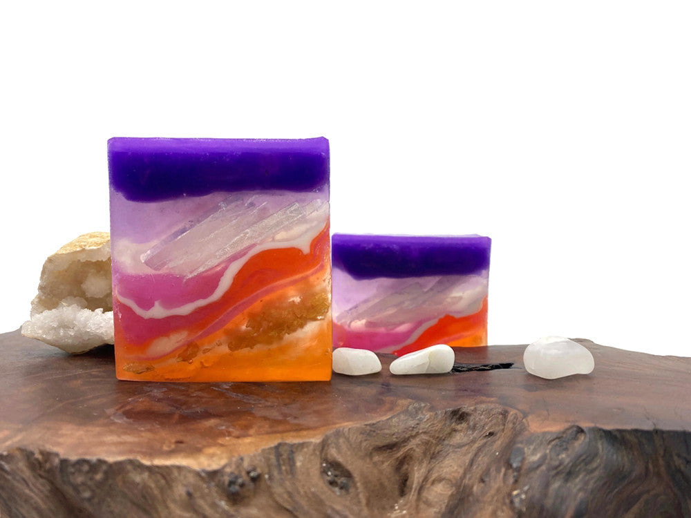 Rainbow Aura Crystal Soap