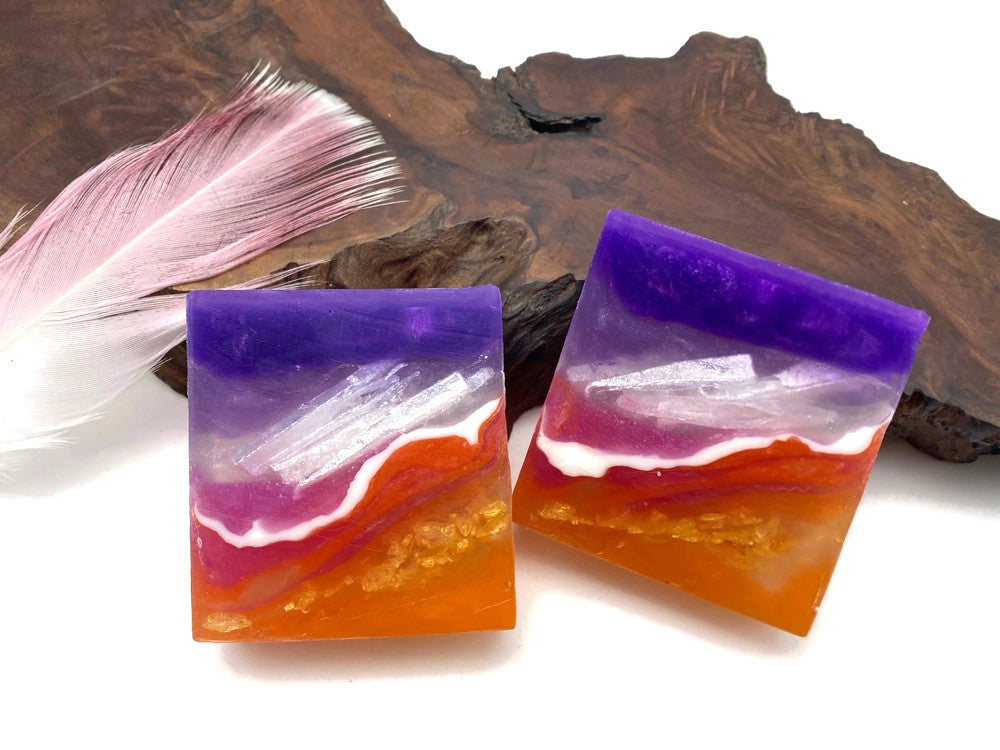 Rainbow Aura Crystal Soap