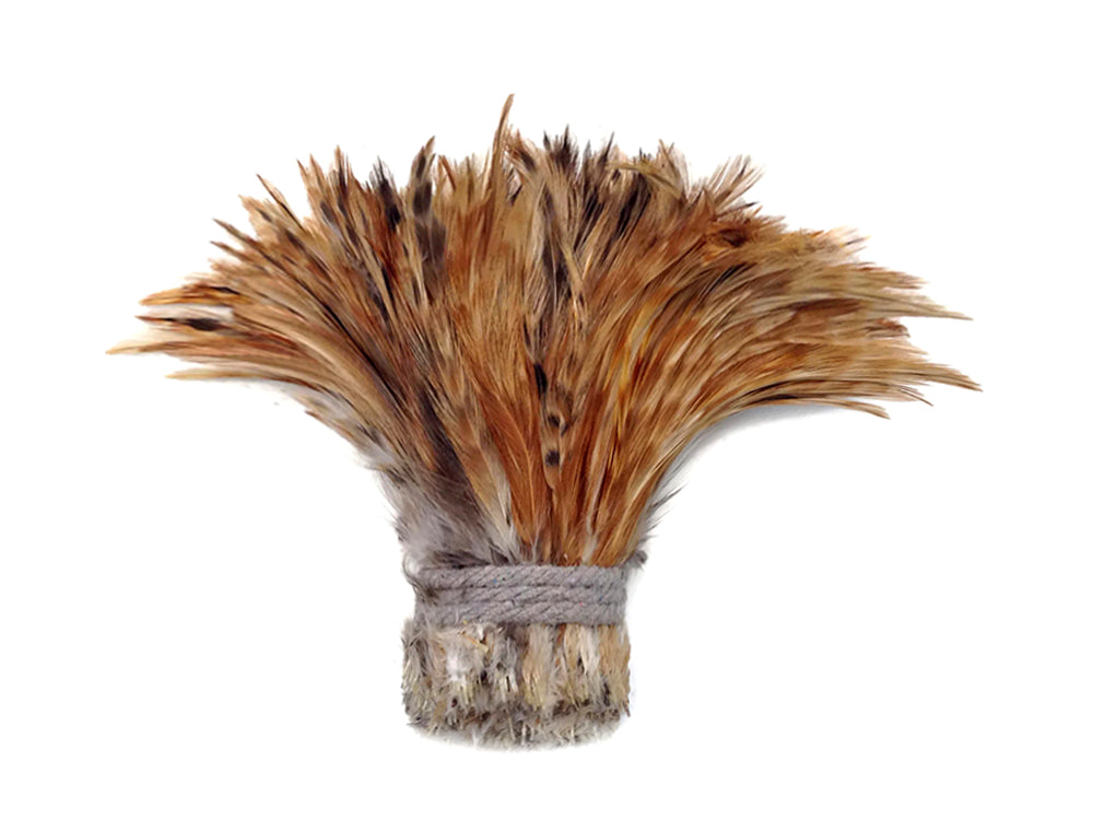 1 Yard - Red Chinchilla Strung Rooster Neck Hackle Wholesale Feathers (Bulk)