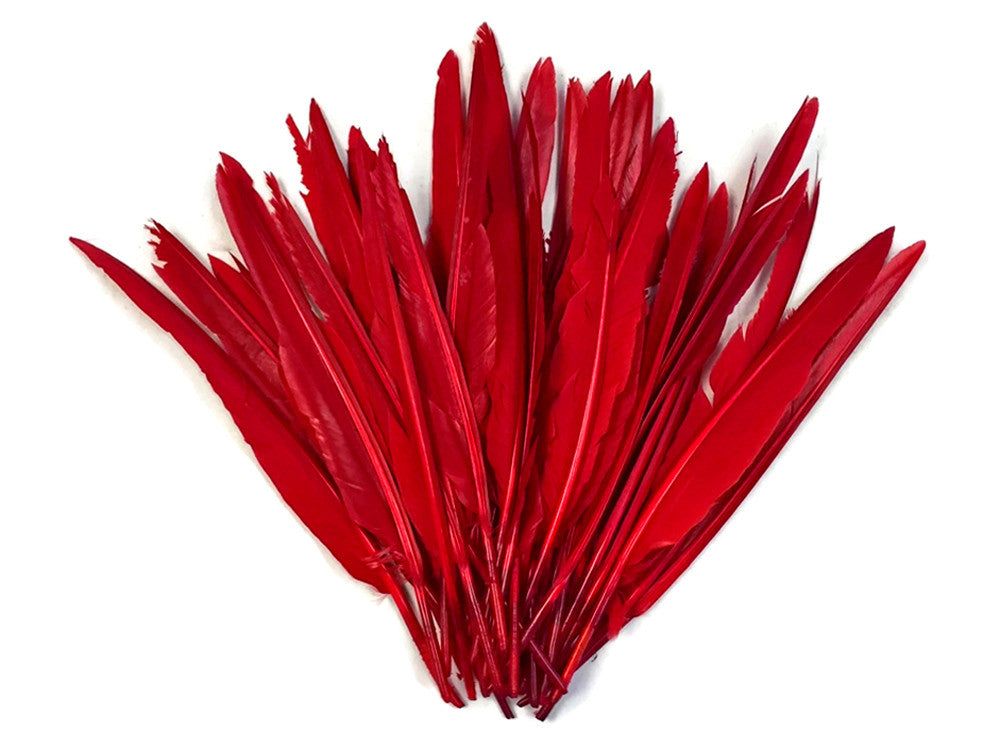1 Pack - Red Duck Primary Wing Pointer Feathers 0.50 Oz.