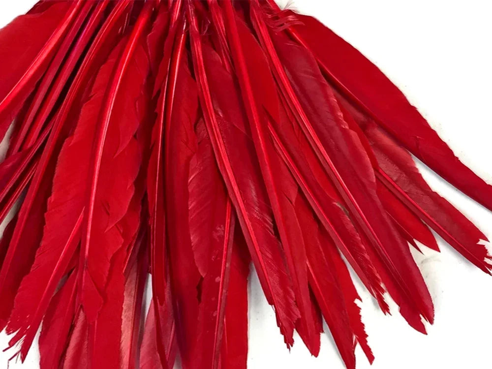 1 Pack - Red Duck Primary Wing Pointer Feathers 0.50 Oz.