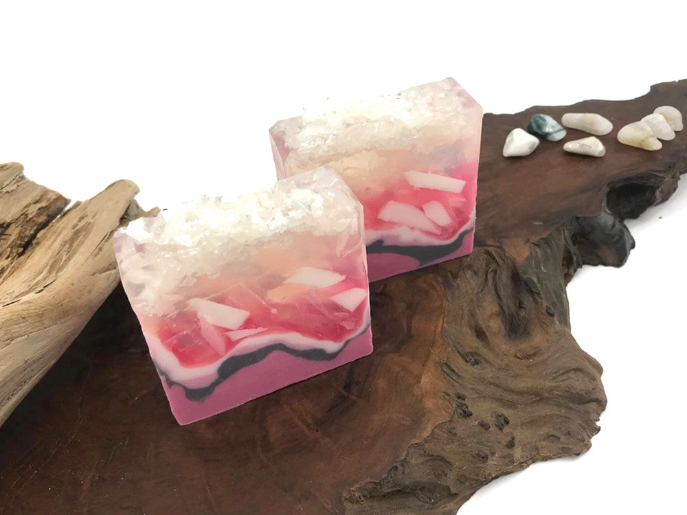 Rose Quartz Crystal Soap