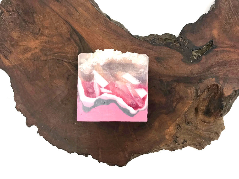 Rose Quartz Crystal Soap