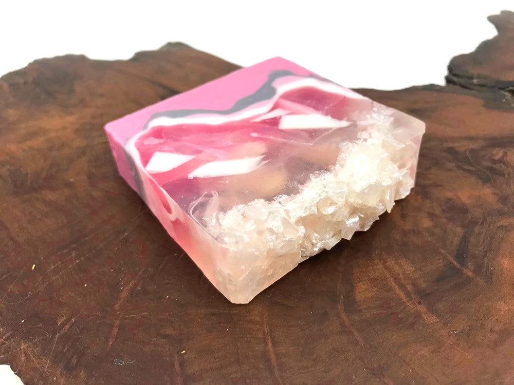 Rose Quartz Crystal Soap