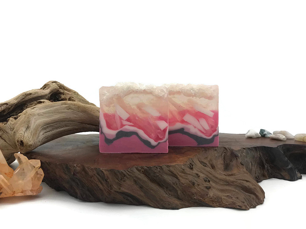 Rose Quartz Crystal Soap