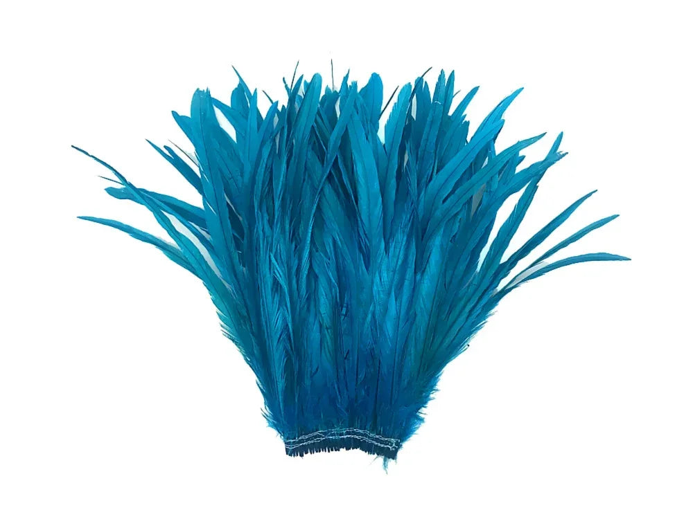 Vibrant turquoise blue feathers for DIY crafts and fashion accessories